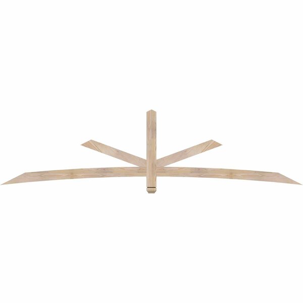 Ekena Millwork Alberta Smooth Timber Gable Bracket, Douglas Fir, 108"W x 27"H x 1 1/2"D x 3 1/2"F, 6/12 Pitch GBW108X27X0204ALB00SDF - main